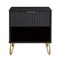 Manhattan Comfort DUMBO 1.0 Modern Nightstand with 1 Drawer and Metal Feet